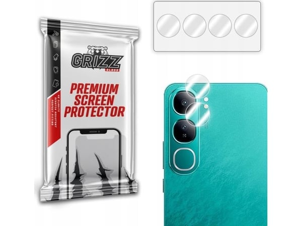 GrizzGlass hybridglass til kamera Vivo Y200 4G [2-pakning]