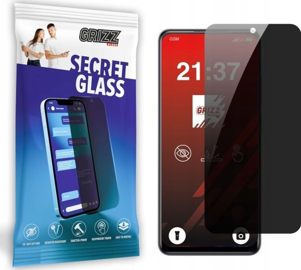 GrizzGlass SecretGlass personvernskjerm til ZTE Blade V70 Max GrizzGlass SecretGlass personvernskjerm til ZTE Blade V70 Max