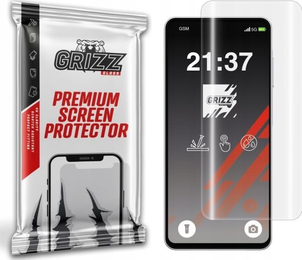GrizzGlass Hydrofilm hydrogel skjermbeskytter til Samsung Galaxy A06 5G