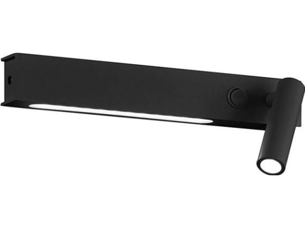 Viokef vegglampe Molly 3W+6W 3K Black