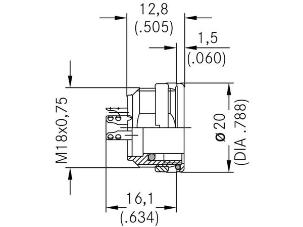Amphenol C09131N0061002, 300 V, IP67, -40 - 100 °C, C09131W0061002,C09131C0061002,C09131S0061002,C09131H0061002