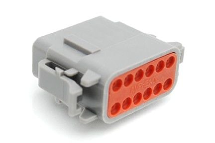 Amphenol ATM06-12SA, 7,5 A, Grå, ATM04-12PA* Receptacle, 2 cm