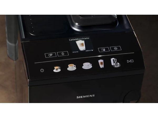 Siemens EQ.500 TP511R09, Espressomaskin, 1,9 l, Kaffe bønner, Innebygd kaffekvern, 1500 W, Sort
