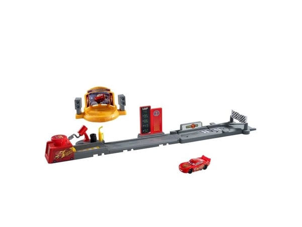 Disney Pixar Cars Disney and Pixar Cars Piston Cup Launching Playset, Kilpa-ajoneuvo ja ratasetti, 4 vuosi/vuosia, Muovi, Metalli, Monivärinen