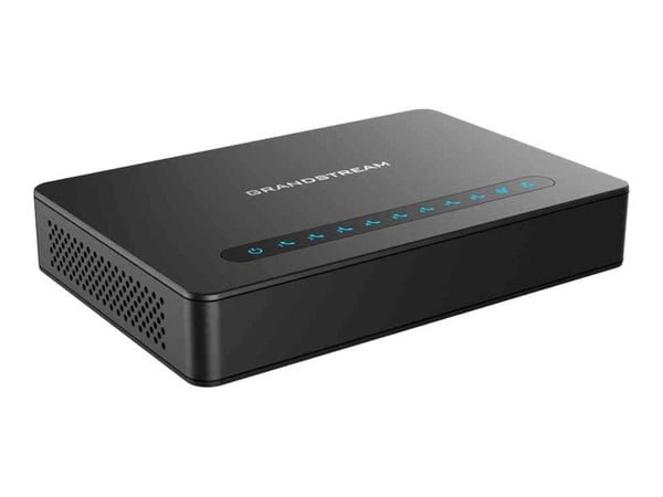 Grandstream HT818 V2 - VoIP-gateway - med Gigabit NAT-router - 8 portar - 1GbE