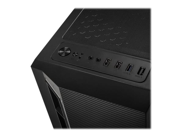 Kolink Inspire K7 ARGB - Tower - ATX - sidepanel med vindu (herdet glass) - ingen strømforsyning (ATX) - svart - USB/lyd