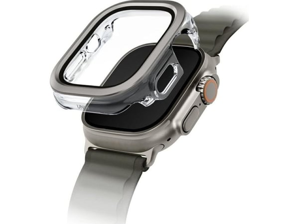 Uniq-fodral UNIQ Voute för Apple Watch Ultra 49 mm, härdat glas, silver Uniq-fodral UNIQ Voute för Apple Watch Ultra 49 mm, härdat glas, silver