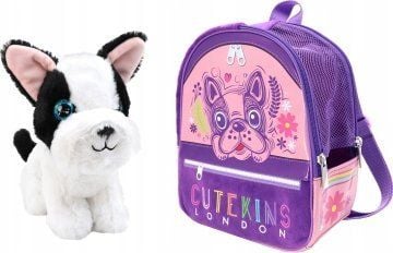 Super Fashion CUTEKINS plyschhund med bärväska Poochi Poo, 35046