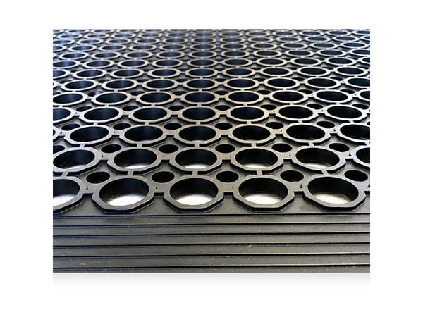 Industrimåtte Ergomat Ringo 0,90x1,50 m Sort