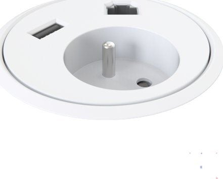 Kondator 935-PD32W, Perus, Valkoinen, 1 AC-pistorasia(a), Tyyppi E, Tyyppi E, 1,25 m