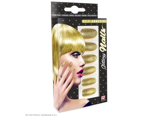 Kynnet kultaisella glitterillä
