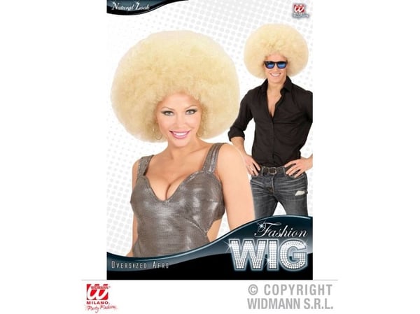 Stor blond afroperuk