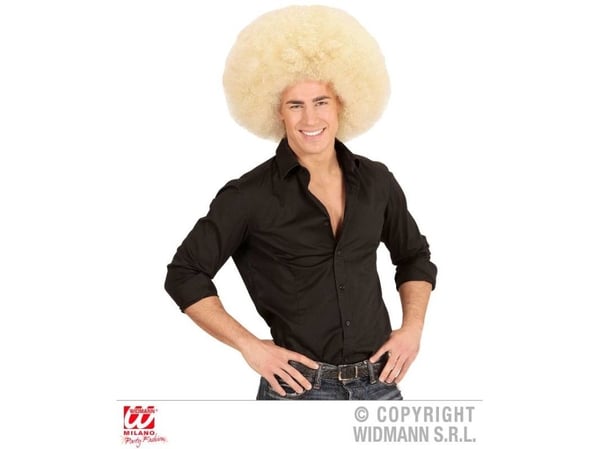 Stor blond afroperuk