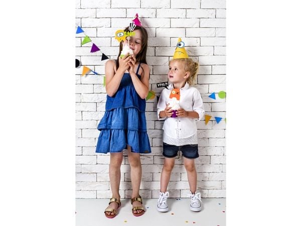 PartyDeco CPP9, Party hat, Flerfarget, 6 stykker, Bursdag, 160 mm, 10 cm