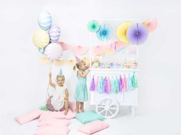 PartyDeco CPP24, Party hat, Papir, Flerfarget, 6 stykker, Bursdag, 160 mm