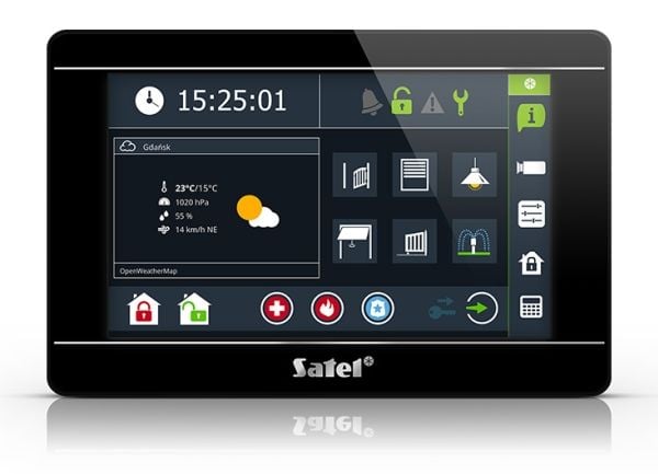 Satel INT-TSI-B, Svart, Kabel, 12 V, -10 - 55 ° C, 0 - 93%, 196 mm