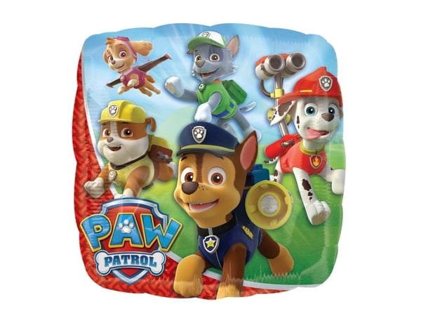 Paw Patrol folieballong firkantet
