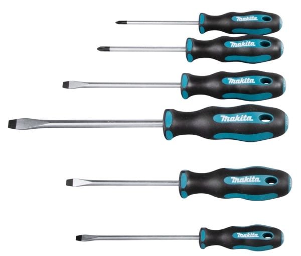 Makita E-10506 Ruuvimeisselisarja 6 kpl (SL 4kpl+PH 2kpl)