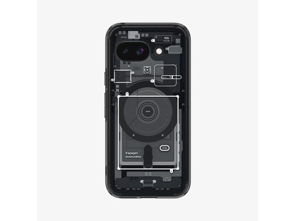 Spigen Ultra Hybrid Zero One (MagFit), Omslag, Google, Pixel 9a, 16 cm (6.3"), Svart