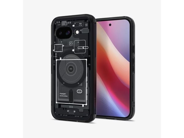 Spigen Ultra Hybrid Zero One (MagFit), Suojus, Google, Pixel 9a, 16 cm (6.3"), musta