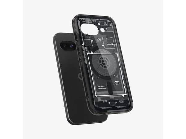 Spigen Ultra Hybrid Zero One (MagFit), Suojus, Google, Pixel 9a, 16 cm (6.3"), musta