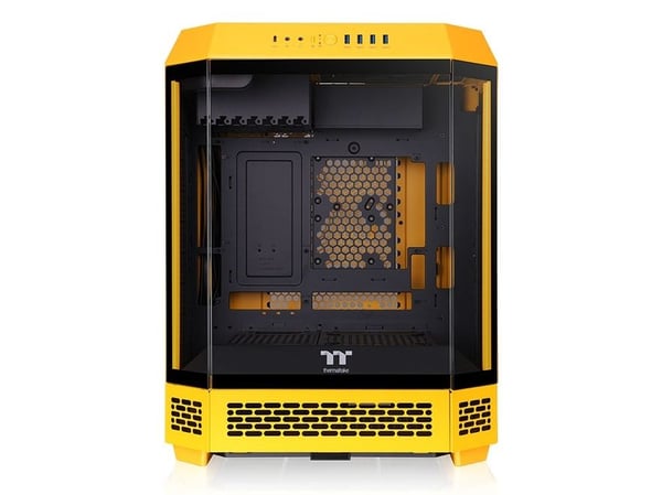 Thermaltake The Tower 600 - Mid tower - ATX - sidepanel med vindu (herdet glass) - ingen strømforsyning (PS/2) - bumblebee - USB/lyd