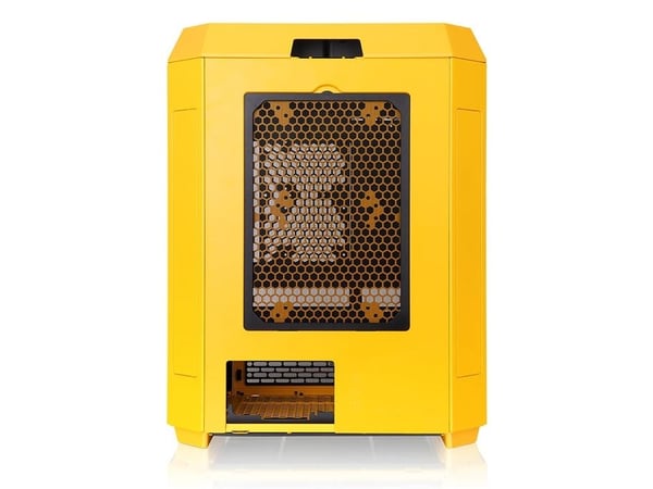 Thermaltake The Tower 600 - Mid tower - ATX - sidepanel med vindu (herdet glass) - ingen strømforsyning (PS/2) - bumblebee - USB/lyd