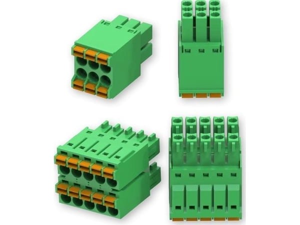 Teltonika - Strømkontaktsett - 2x5-stifts kontakt til 2x3-stifts kontakt - 300 V - 8 A - for Teltonika RUT956