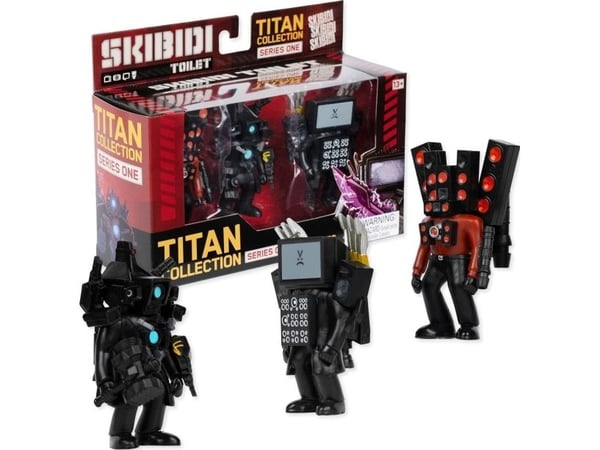 SKIBIDI TOALETT TITAN 3-PACK