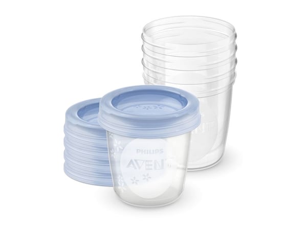 Avent VIA beholder blå 5x180ml (AV-000398) Avent VIA beholder blå 5x180ml (AV-000398)
