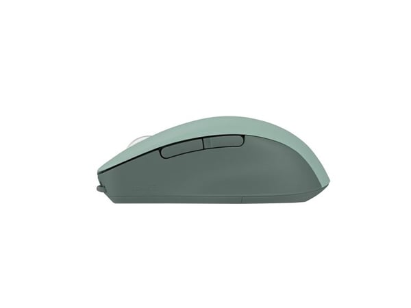 ASUS SmartO Mouse MD200 Silent Plus, Ambidextrous, Optical, RF Wireless + Bluetooth, 4200 DPI, Green