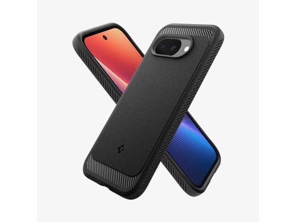 Spigen Rugged Armor (MagFit), Omslag, Google, Pixel 9a, 16 cm (6.3"), Svart
