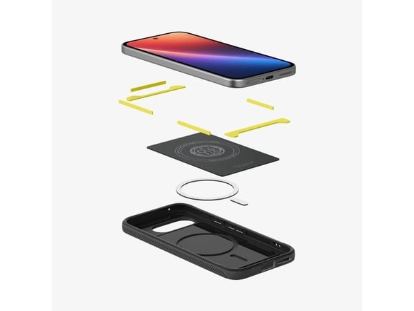 Spigen Rugged Armor (MagFit), Omslag, Google, Pixel 9a, 16 cm (6.3"), Svart