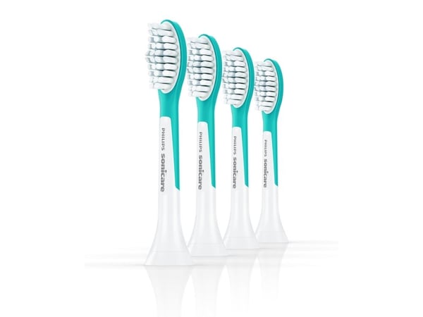Philips Sonicare For Kids HX6044 - Utskiftningsbørstehode - for tannbørste - hvit/hav (en pakke 4)