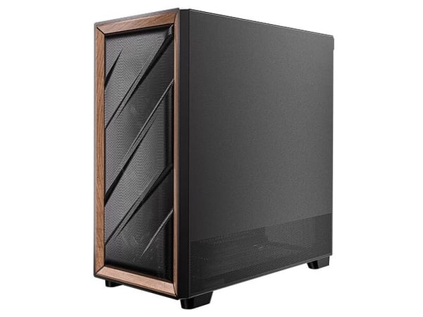 Antec FLUX SE, Midi Tower, PC, Sort, Tre, ATX, EATX, ITX, Micro ATX, Plast, Stål, Tre, Spilling