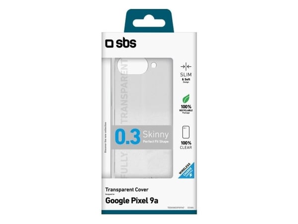 SBS TESKINGOPIX9AT, Suojus, Google, Google Pixel 9a, 16 cm (6.3"), Läpinäkyvä