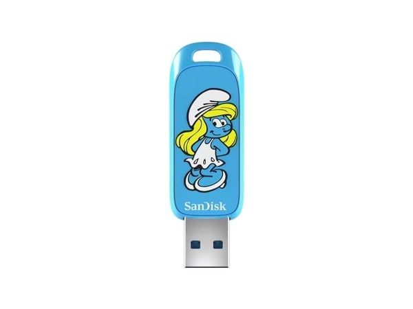 SanDisk Smurfs - Smurfette Edition USB-flashstasjon - 256 GB - USB 3.2 Gen 1