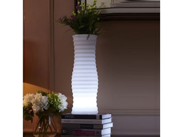 Techly Techly Flower vase med RGB LED bakgrunnsbelysning og fjernkontroll