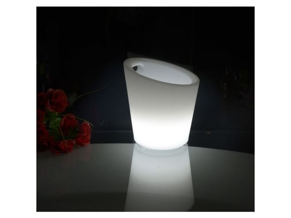 Techly I-LED ICEBUCKET, Hvit, Remote, Plast, Polyester, Inne/Ute, Flerfarget, 9 ampuller