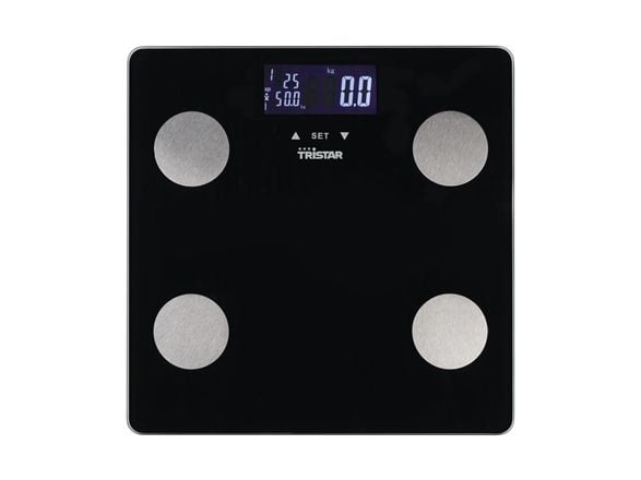 Tristar WG-2442, Elektronisk personvekt, 150 kg, 100 g, Sort, firkant, Glass