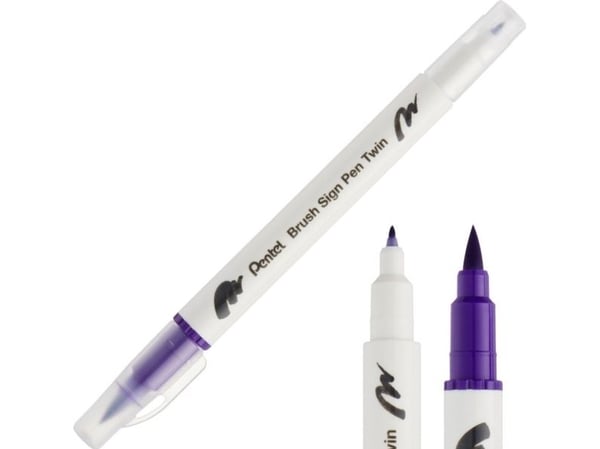 Pentel sivellinkynä kaksipuolinen violetti SESW30C-T108