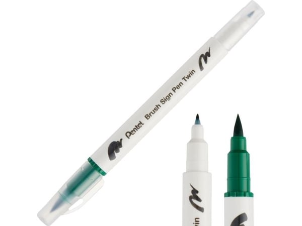 Pentel Harjakynä Kaksipuolinen vihreä SESW30C-T104