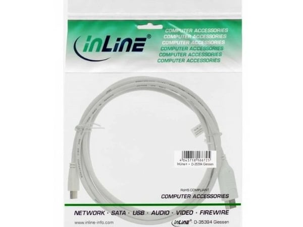 InLine 17171I, 1 m, Mini DisplayPort, HDMI, Hankjønn, Hankjønn, 2560 x 1600 piksler