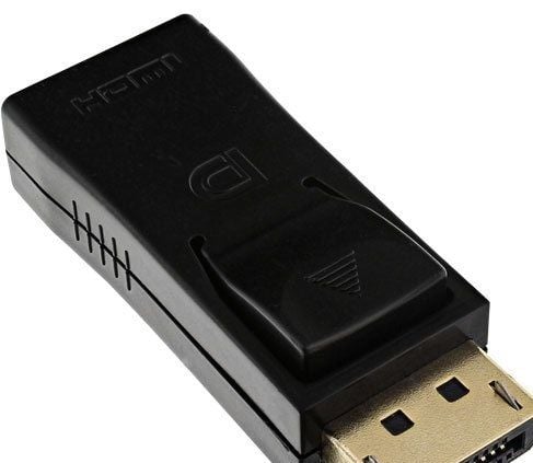 InLine 17198J, DisplayPort male, HDMI, Hankjønn, Hunkjønn, Svart, 12 g