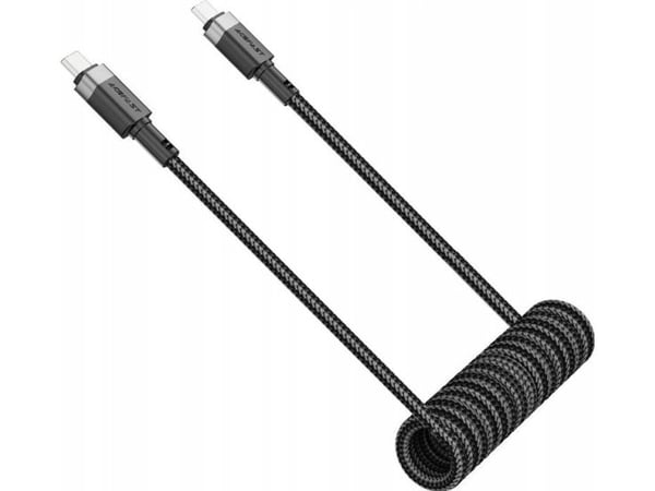 Acefast USB-C till USB-C-kabel 1,2 m, svart (6974316283706)