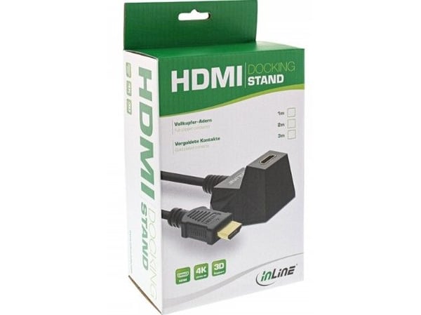 InLine 17531S, 1 m, HDMI-tyyppi A (vakio), HDMI-tyyppi A (vakio), 4096 x 2160 pikseliä, 3D, Musta