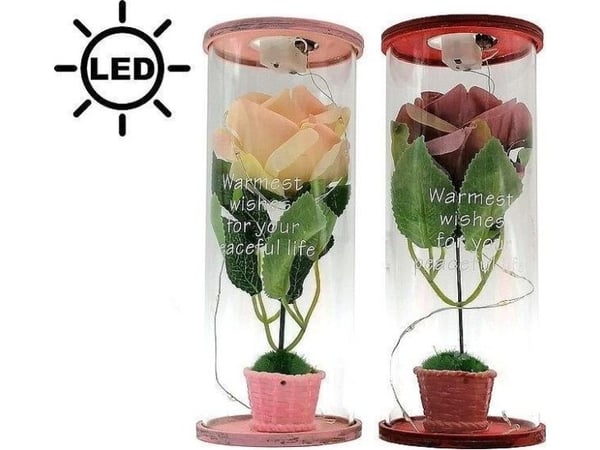 Rose i LED-lysrør MIX