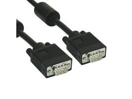 InLine 17702B, 1 m, VGA (D-Sub), VGA (D-Sub), musta, kultainen, uros/naaras)