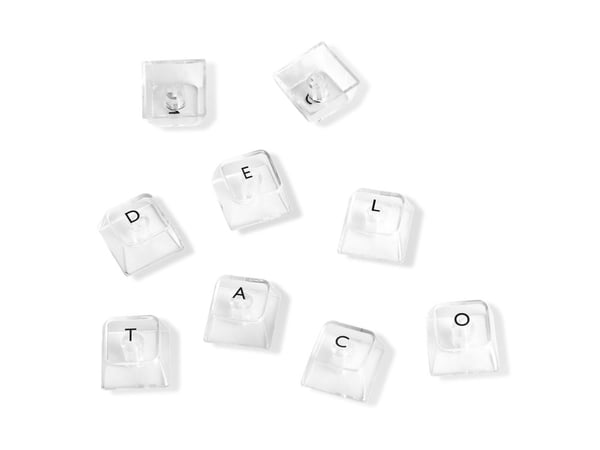 DELTACO GAMING DK460 - Tastatur - hot swappable switches - 65% - bakgrunnsbelyst - USB - QWERTY - USA - tastsvitsj: KTT - gjennomsiktig