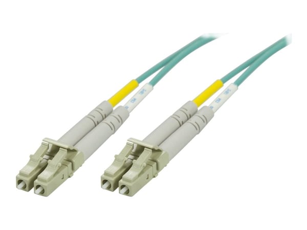 DELTACO - Nettverkskabel - LC/PC-multimodus (hann) til LC/PC-multimodus (hann) - 25 m - 25 m - fiberoptisk - 50 / 125 mikroner - OM3 - halogenfri -...